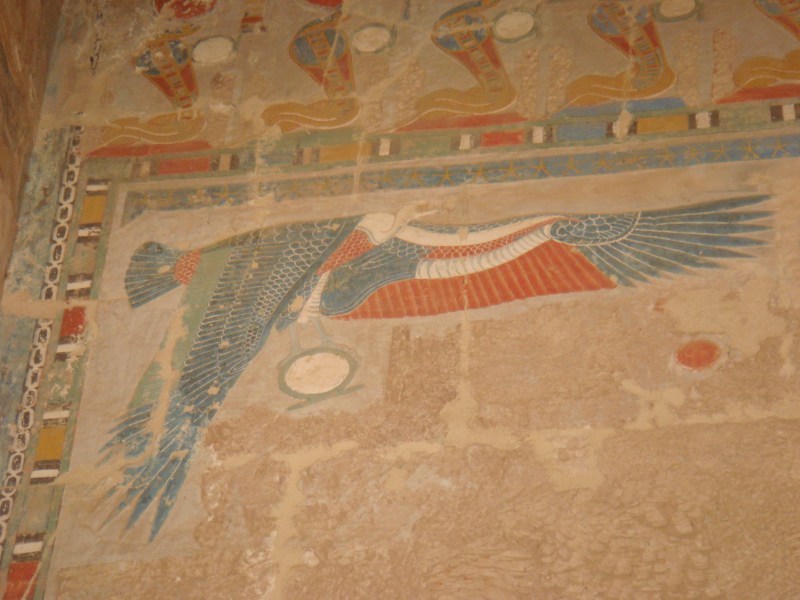 Luxor - The wonderful colours you see in the hieroglyphics found throughout Karnak and the Valley of the kings