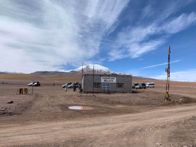 Bolivia immigration on the southern border with Chile