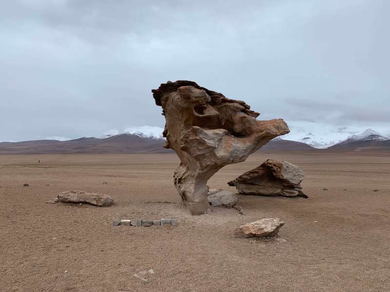 The strange volcanic cone formations dotted all across the Andes' Altiplano