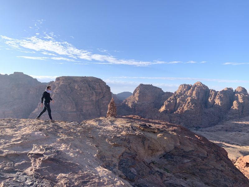 Petra in winter - views from the top of the Altar of the Sacrifice viewpoint
