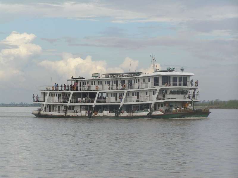 The multi-level slow ferries that make their way from Katha to Mandalay - Northern Burma