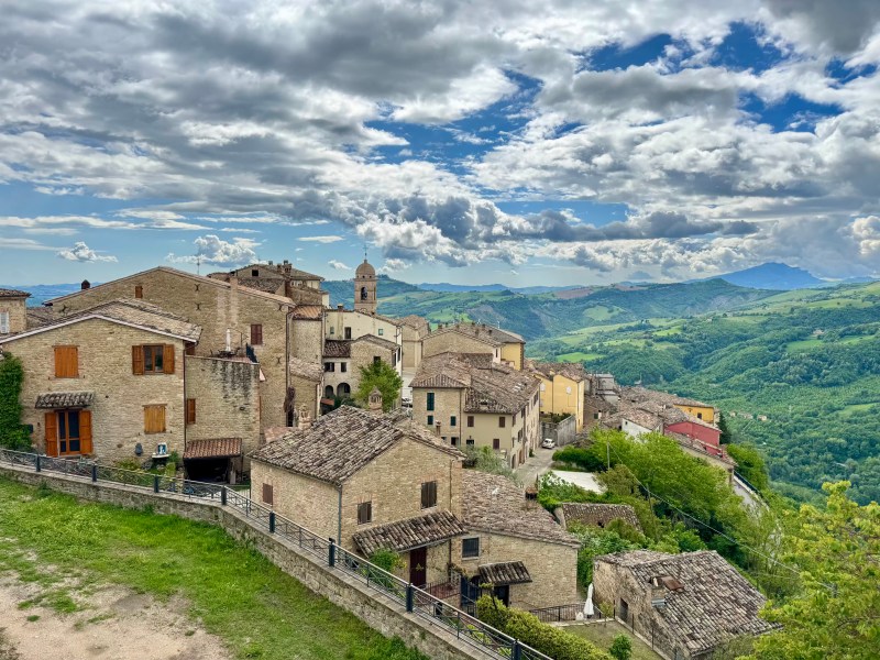 Views from Penna San Giovani Old Town in Marche