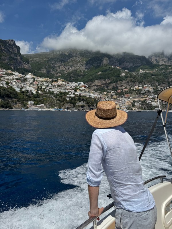 Sorrento Peninsular - views of Positano from the boat