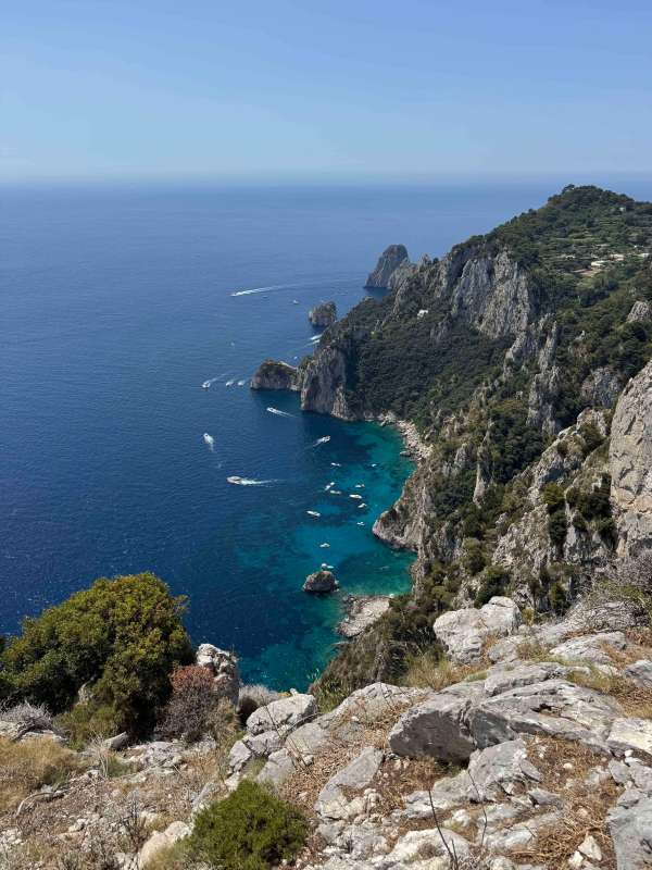 Sorrento Peninsular - views from Capri and the Tiberius' Villa / Villa Jovis