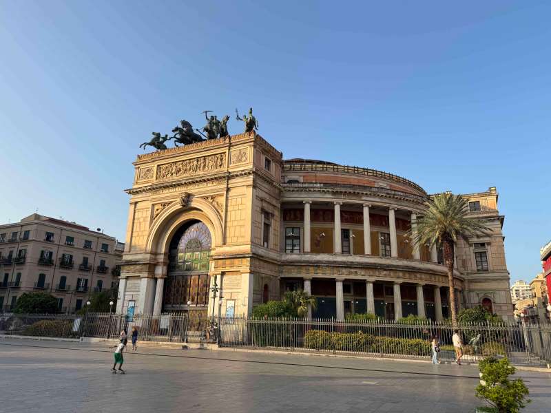 The Teatro Massimo in central Palermo