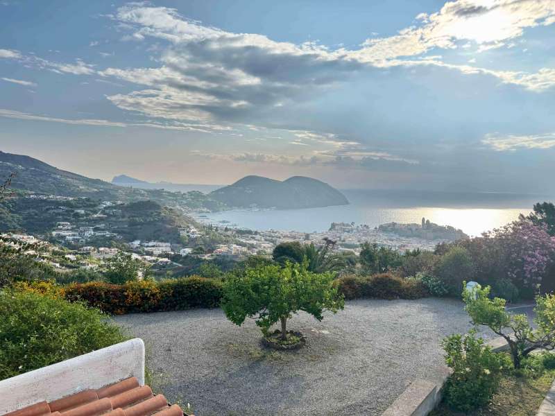 Views of Lipari Town and Stromboli in the distance - Aeolian Islands