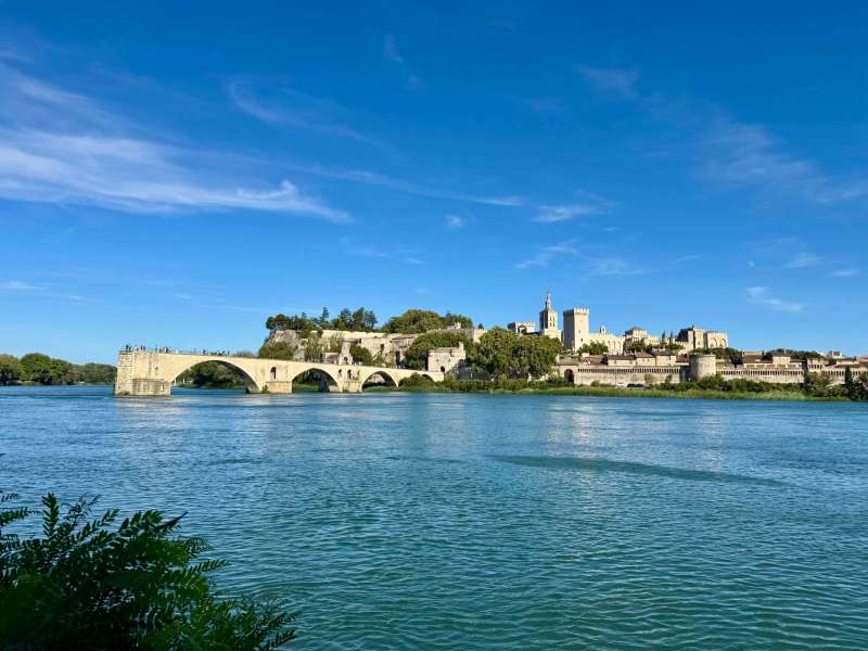 Rural Provence - nearby Pont Edouard Daladier and walk along the pretty banks opposite the Pont d’Avignon