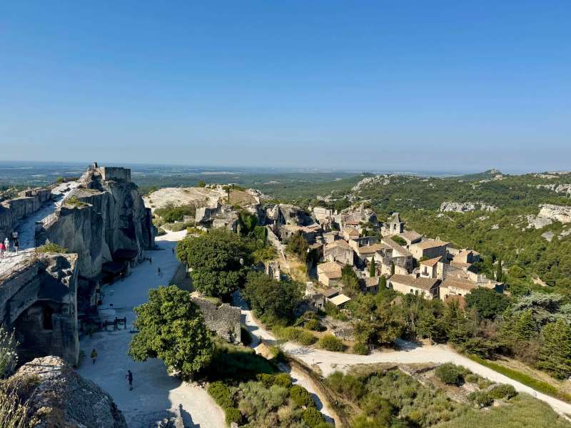Rural Provence - views from the top of the castle over Les Baux de Provence