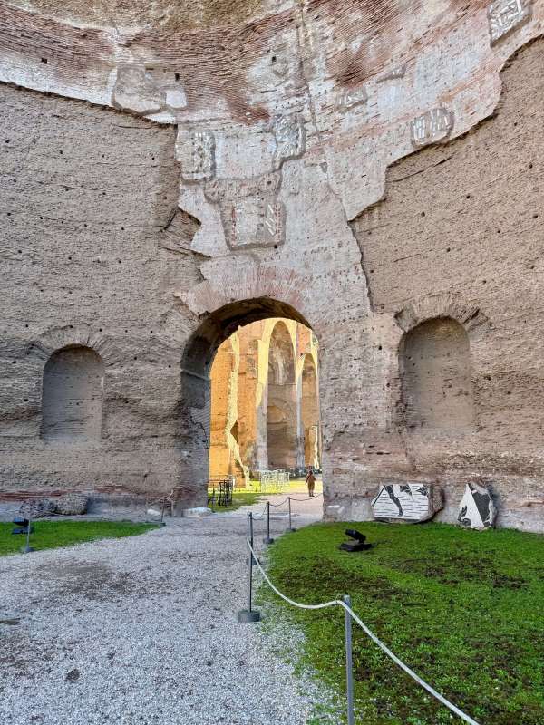 The staggering arches throughout the Baths of Caracalla, Rome