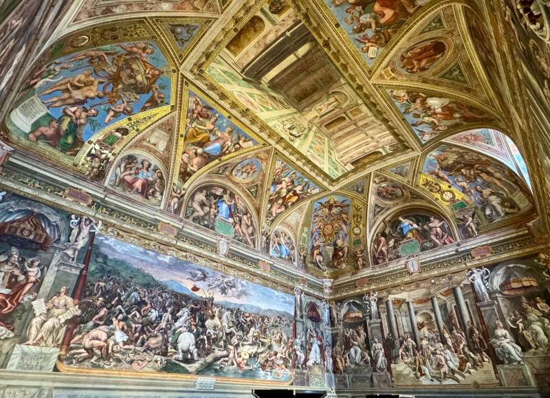 The Hall of Constantine in the Vatican museums, Rome