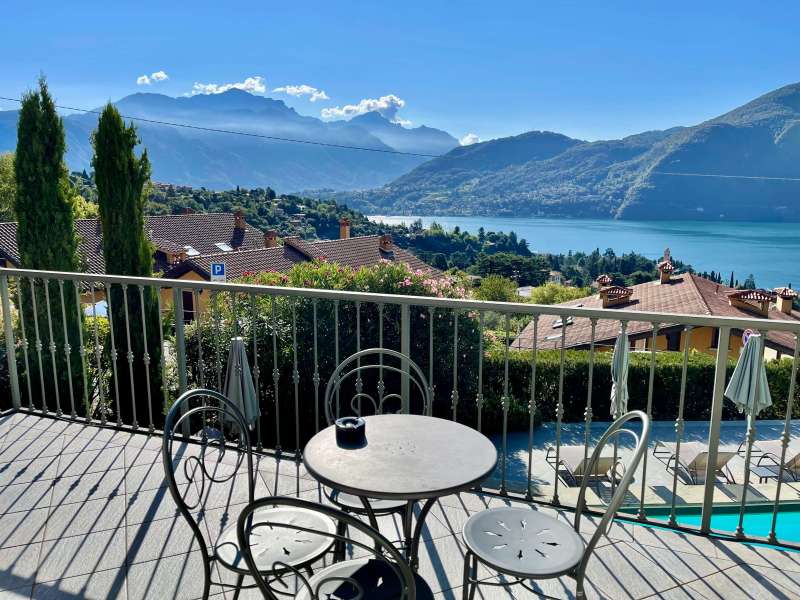 The views from the balcony of Hotel La Perla, just up the hill from Tremezzo, Lake Como