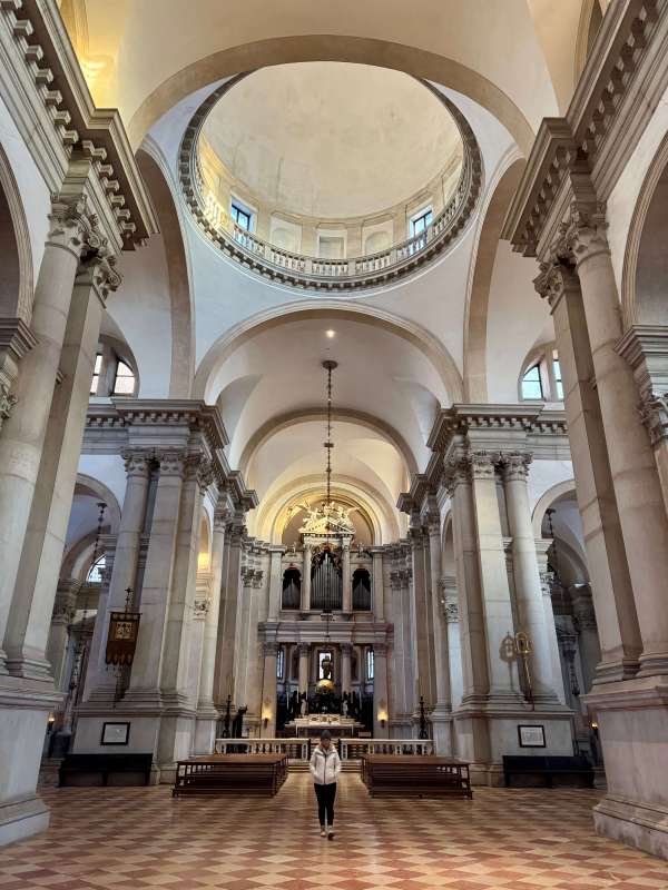 Venice in January - inside the San Giorgio Maggiore Basilica